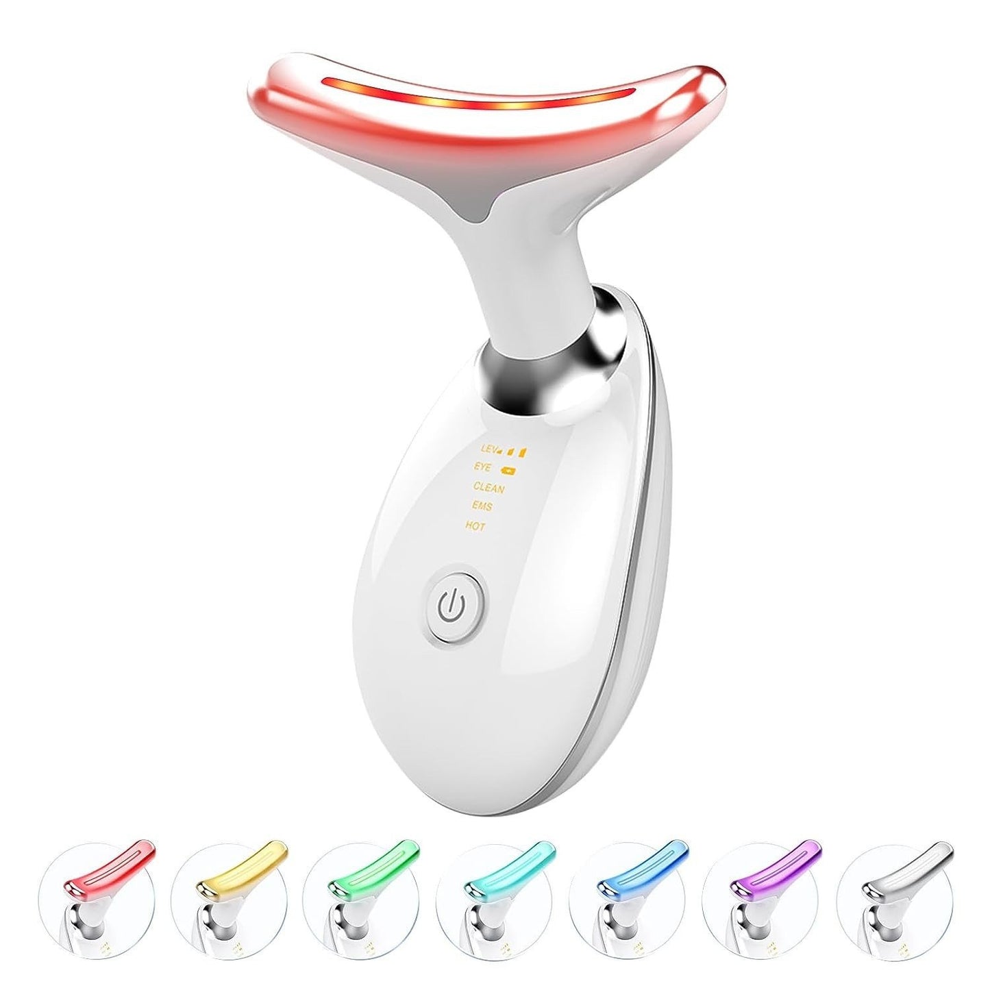 Neck massager, seven-color skin rejuvenation device, beauty device