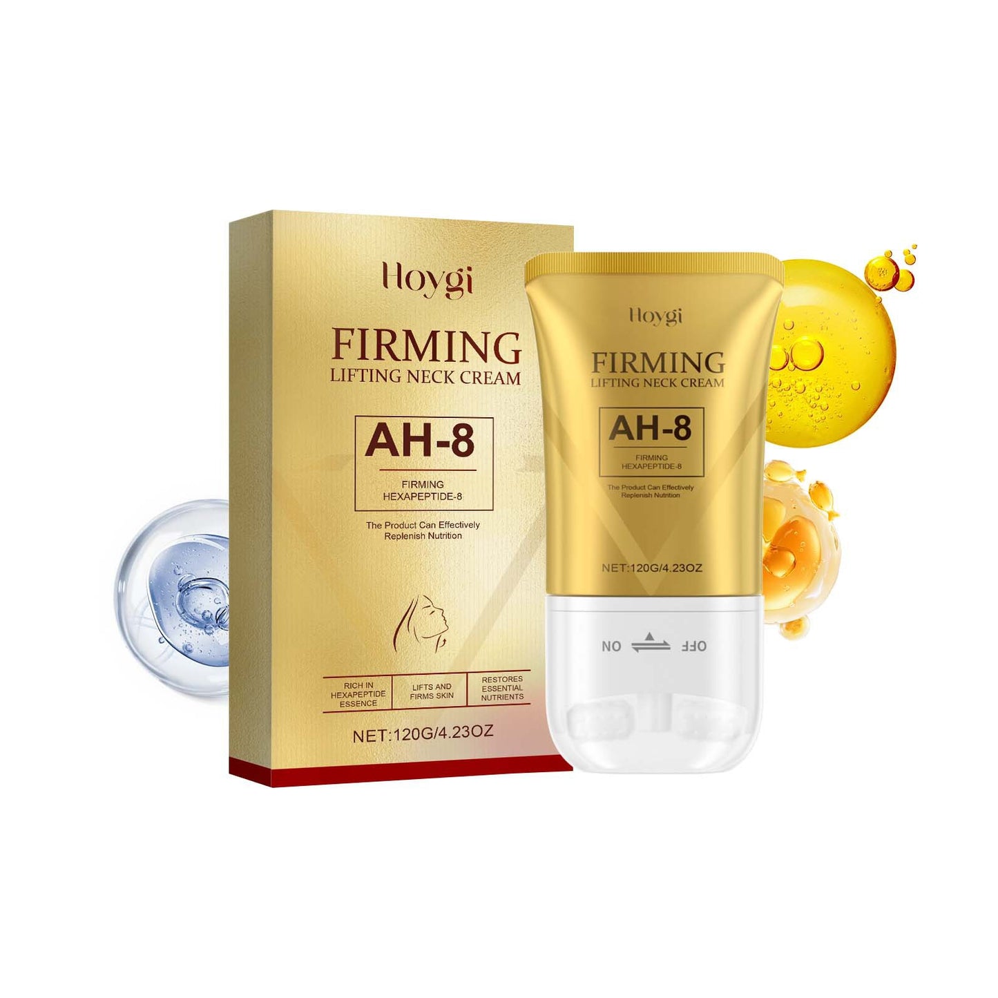 Anti-Aging Firming Neck Roller Cream – Anti-Wrinkle, Lifting & Hydration for Neck and Chin