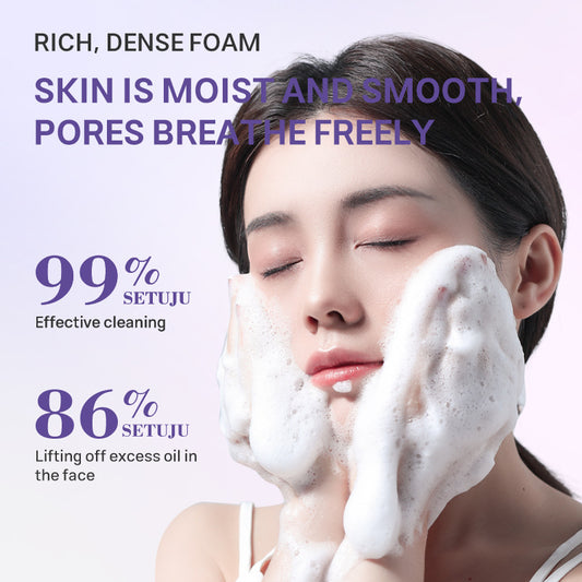 Blueberry Ceramide Facial Cleanser – Hydrating, Gentle Face Wash for Sensitive Skin, Repairs Skin Barrier & Deeply Cleanses