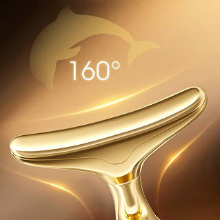 Golden 4D Lifting & Firming Facial Massage Device – Skin Tightening, Wrinkle-Reducing, Anti-Aging Infusion Tool for Radiant Skin