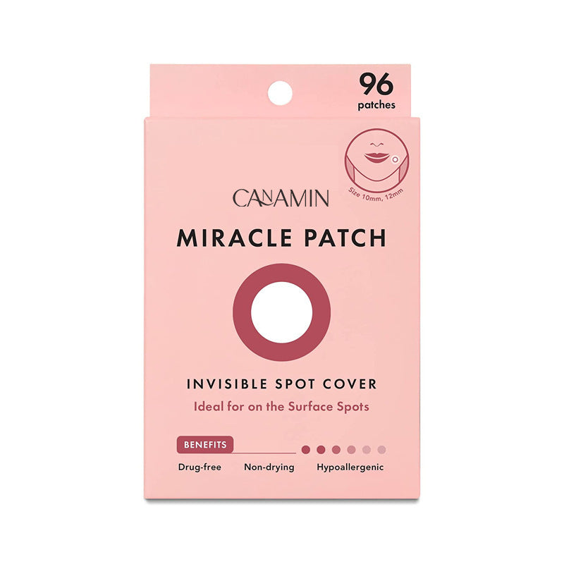 MIRACLE PATCH – Hydrocolloid Acne Stickers (96 Patches) | Invisible, Waterproof & Ultra-Thin Pimple Patches for Fast Blemish Healing